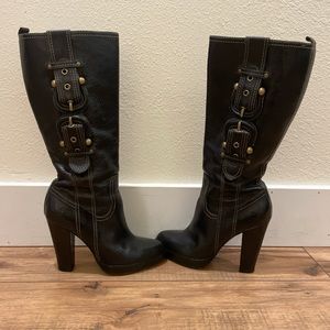Tall black Frye boots